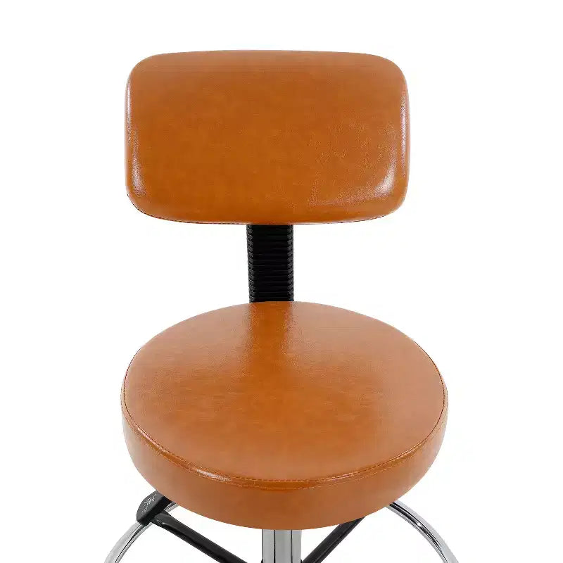 Home Imports Emporium Drafting Stool  Adjustable Swivel Faux Leather Stool with Footrest & Back Support