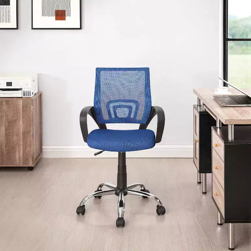 Home Imports Emporium Mid-Back Ergonomic Office Chair  Mesh Desk Chair with Armrests, Lumbar Support & Tilt Control