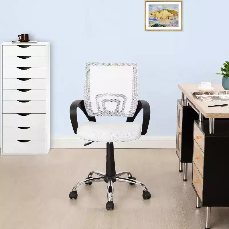 Home Imports Emporium Mid-Back Ergonomic Office Chair  Mesh Desk Chair with Armrests, Lumbar Support & Tilt Control