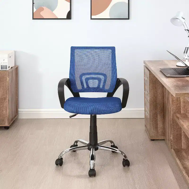 Home Imports Emporium Mid-Back Ergonomic Office Chair  Mesh Desk Chair with Armrests, Lumbar Support & Tilt Control