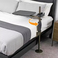Signature Life Freedom Overbed Table, Large Bedside Swivel Tray & Laptop Desk, Black