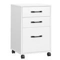 VASAGLE Mobile File Cabinet, 3 Drawers,with Wheels,for A4,Letter Sized Documents,Adjustable Hanging Rail for File Folders