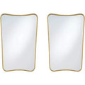 Uttermost Segundo Brass Metal 22 x 34 Wall Mirrors Set of 2