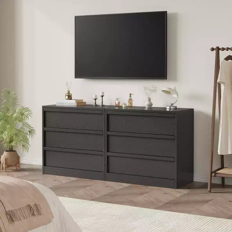 3 Drawer Dresser for Bedroom, Modern 3 Chest of Drawers with Handle-free Design, 31in Tall Closet Organizer for Bedroom, Living Room, Nursery