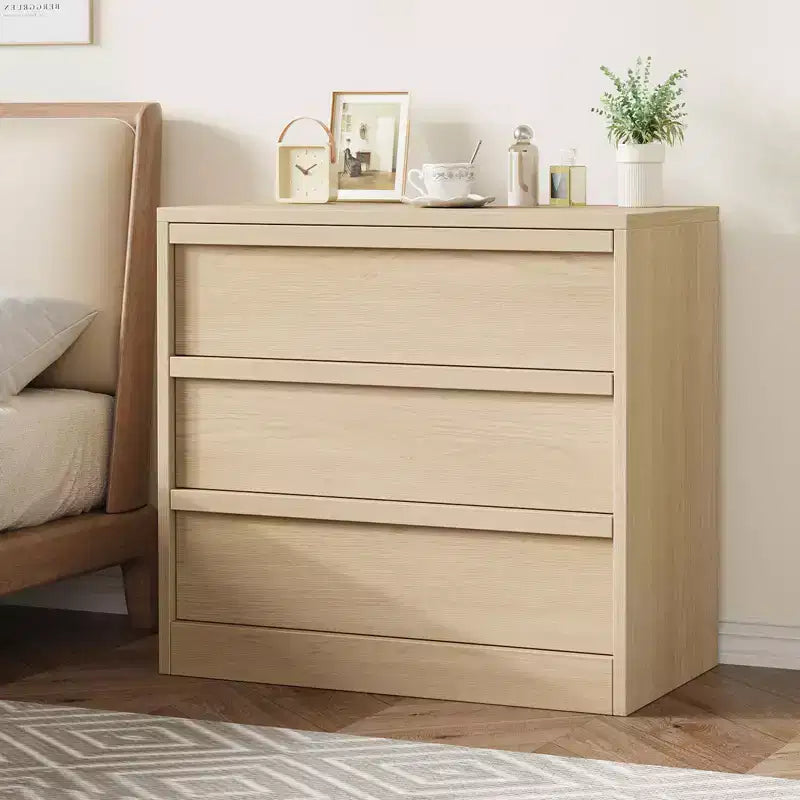 3 Drawer Dresser for Bedroom, Modern 3 Chest of Drawers with Handle-free Design, 31in Tall Closet Organizer for Bedroom, Living Room, Nursery