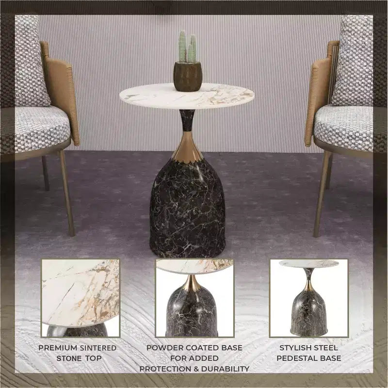 Modern Faux Leather Dining Chair with Open Back & Steel Legs, Fully Assembled