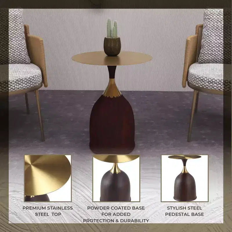 Modern Faux Leather Dining Chair with Open Back & Steel Legs, Fully Assembled