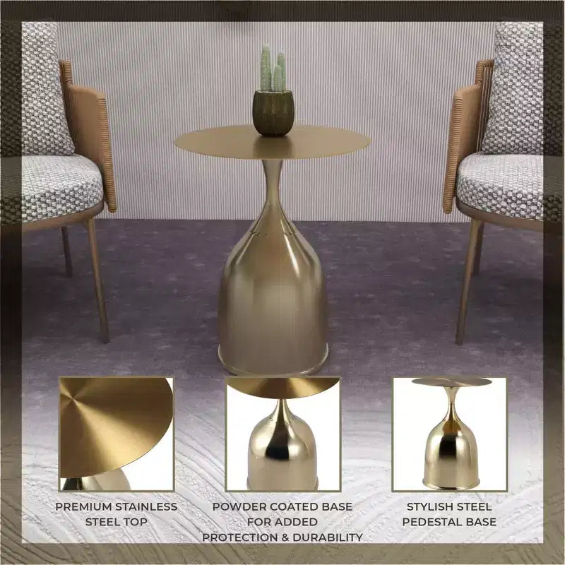 Modern Faux Leather Dining Chair with Open Back & Steel Legs, Fully Assembled