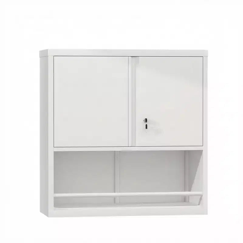 Metal Adjustable 2 Doors Metal Kitchen Pantry Cabinet With Adjustable Shelves
