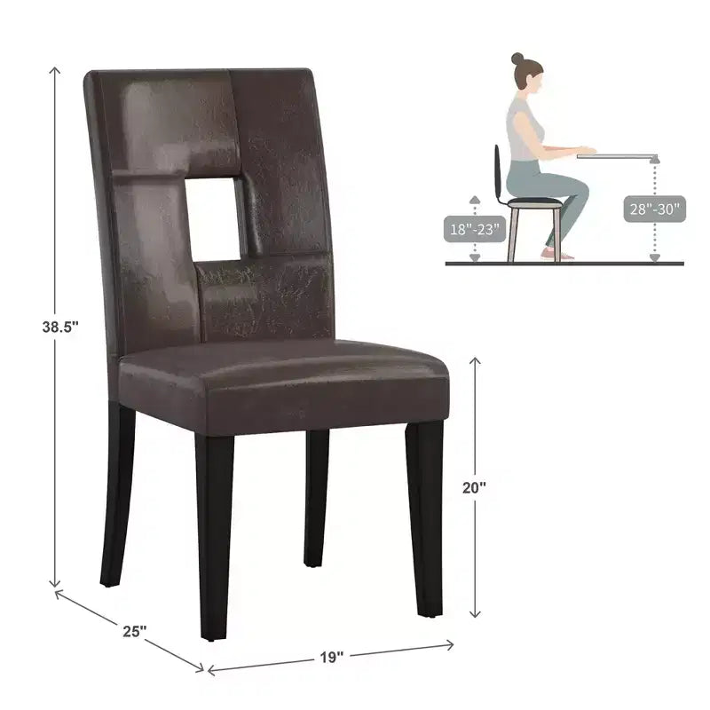 Phelan Keyhole Back Dining Chairs (Set of 2) - iNSPIREQ