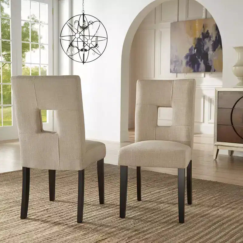 Phelan Keyhole Back Dining Chairs (Set of 2) - iNSPIREQ