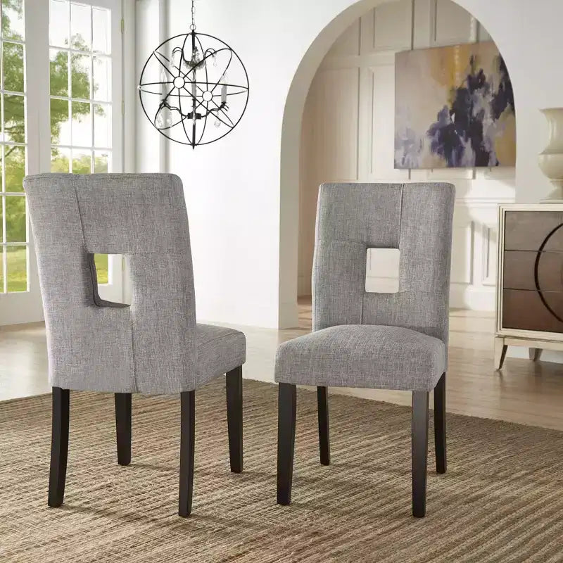 Phelan Keyhole Back Dining Chairs (Set of 2) - iNSPIREQ