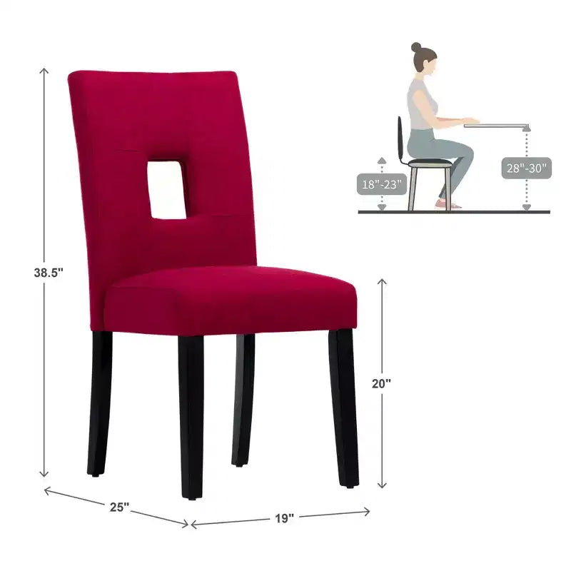 Phelan Keyhole Back Dining Chairs (Set of 2) - iNSPIREQ