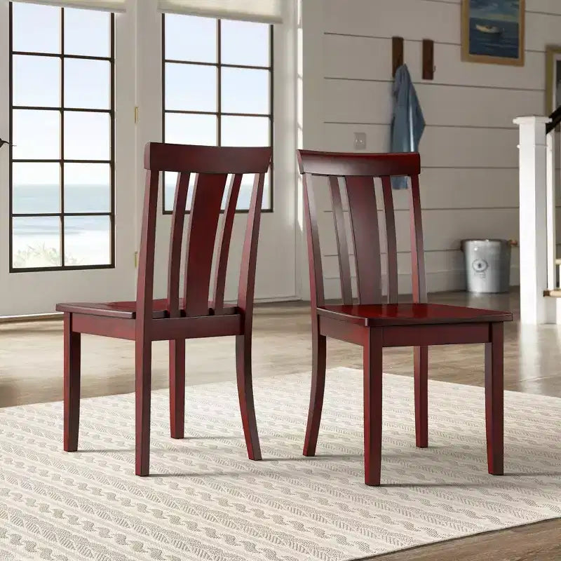 Lexington Slat Back Wood Dining Chairs (Set of 2) - iNSPIREQ