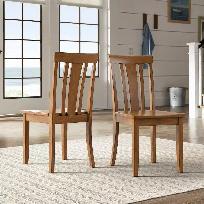 Lexington Slat Back Wood Dining Chairs (Set of 2) - iNSPIREQ