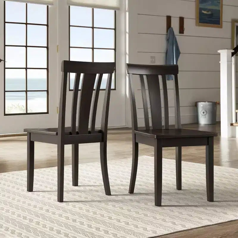 Lexington Slat Back Wood Dining Chairs (Set of 2) - iNSPIREQ