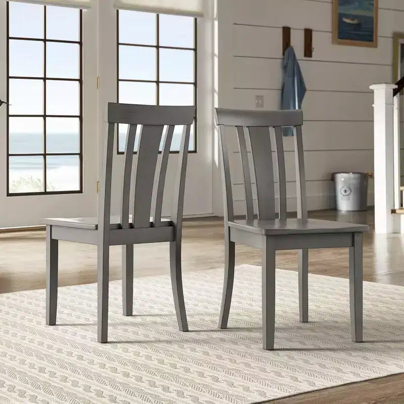 Lexington Slat Back Wood Dining Chairs (Set of 2) - iNSPIREQ