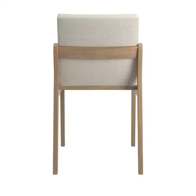 Kivik Beige Linen and Wood Dining Chairs (Set of 2) - iNSPIREQ
