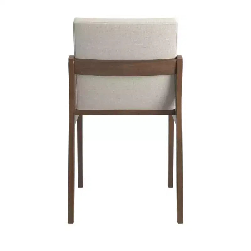 Kivik Beige Linen and Wood Dining Chairs (Set of 2) - iNSPIREQ