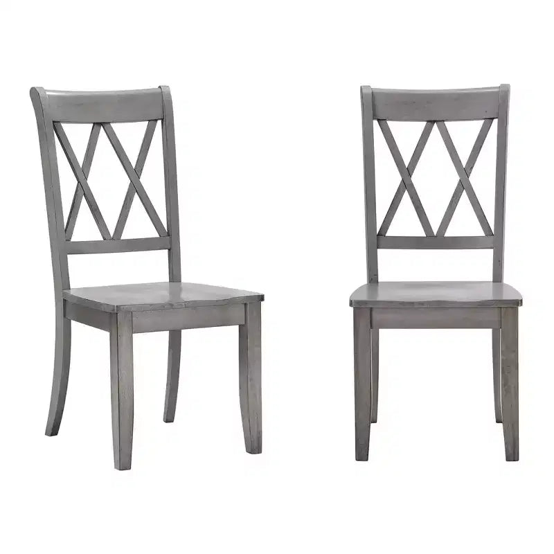 South Hill Double X Back Wood Dining Chairs (Set of 2) - iNSPIREQ