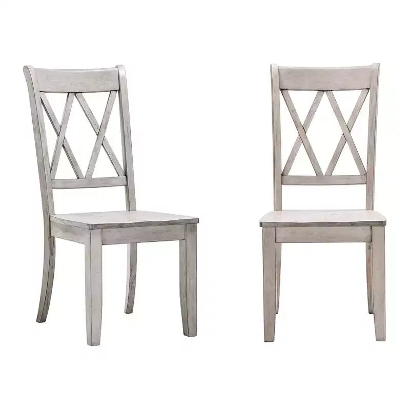 South Hill Double X Back Wood Dining Chairs (Set of 2) - iNSPIREQ