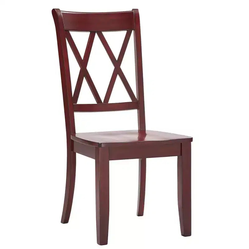 South Hill Double X Back Wood Dining Chairs (Set of 2) - iNSPIREQ
