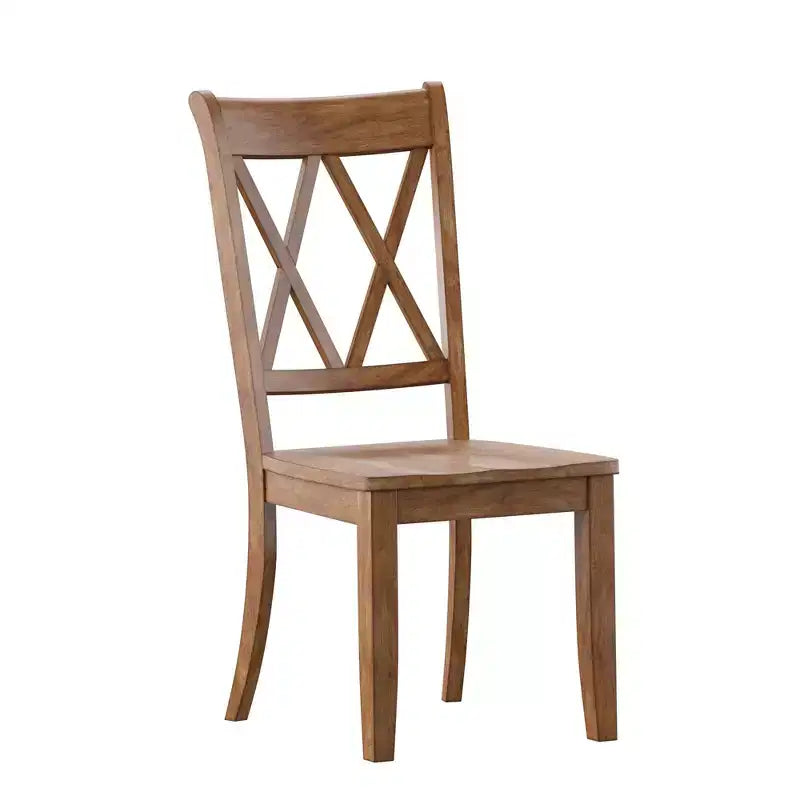 South Hill Double X Back Wood Dining Chairs (Set of 2) - iNSPIREQ