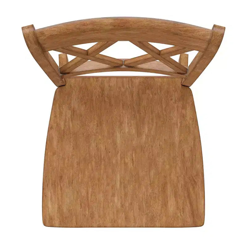 South Hill Double X Back Wood Dining Chairs (Set of 2) - iNSPIREQ
