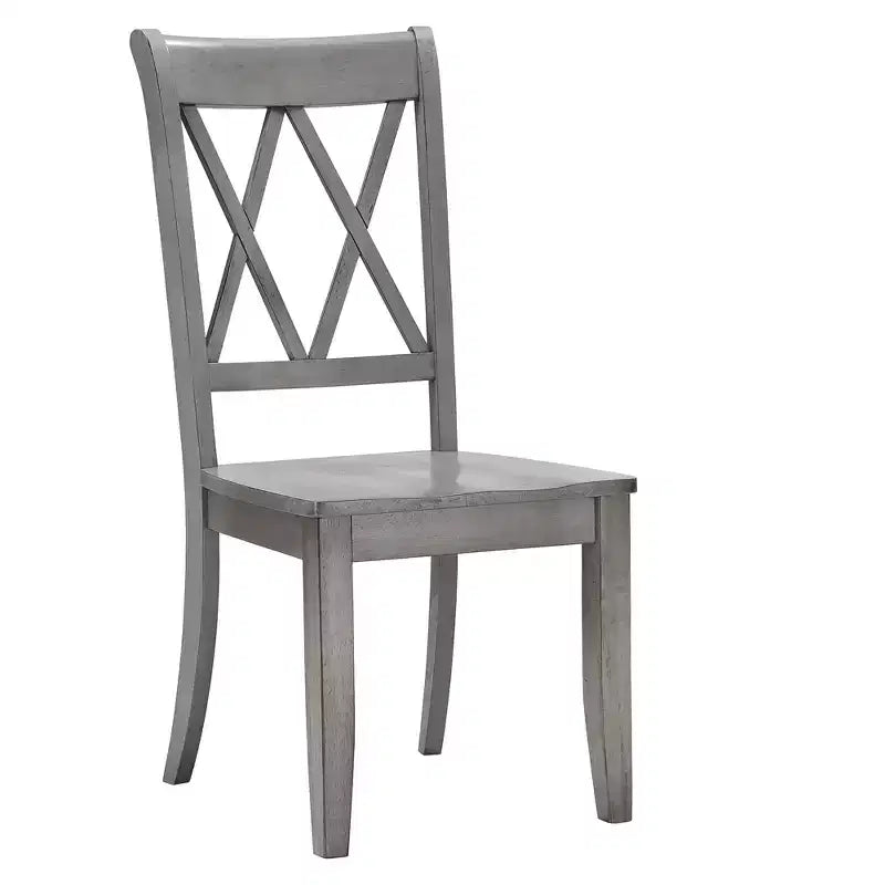 South Hill Double X Back Wood Dining Chairs (Set of 2) - iNSPIREQ