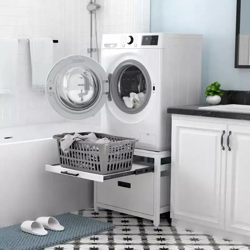 GDLF Washer Dryer Pedestal Stand, 24.1 Laundry Pedestal for Compact Washing Machine