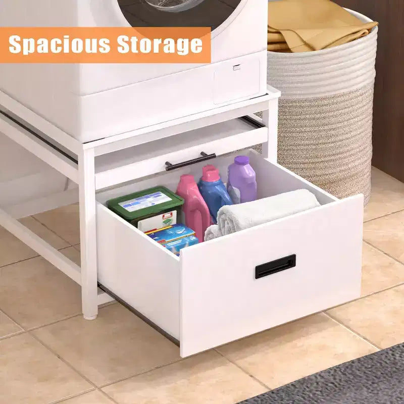 GDLF Washer Dryer Pedestal Stand, 24.1 Laundry Pedestal for Compact Washing Machine