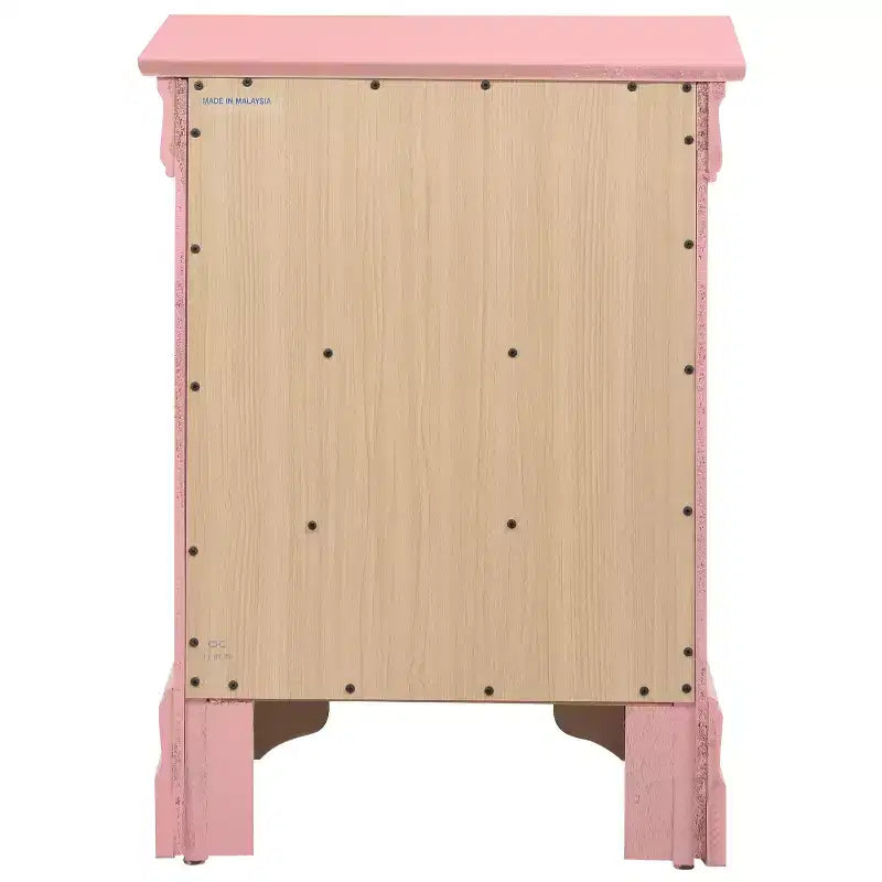 Wood Nightstand with 3 Drawers & Cherry Finish, 29x21x16", No Assembly Required