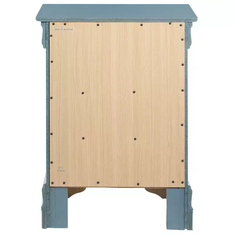 Wood Nightstand with 3 Drawers & Cherry Finish, 29x21x16", No Assembly Required