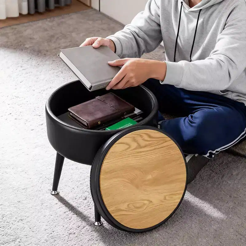 Modern Storage Ottoman, 330 LBS Capacity Steel Legs, Multi-Functional Footrest, Stitching, for Home, Living Room
