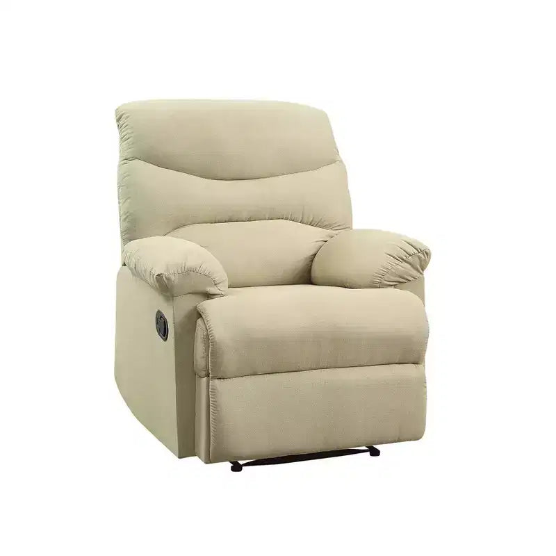 Acme Furniture Arcadia Microfiber Reclining Sofa Beige
