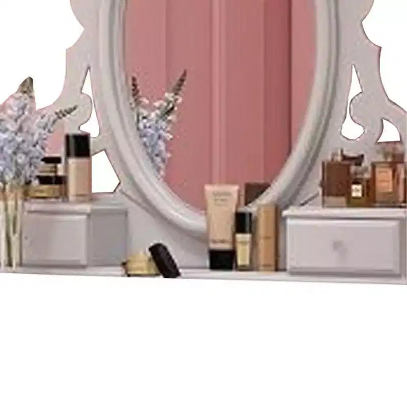 Acme Furniture Flora Dresser Mirror White Finish