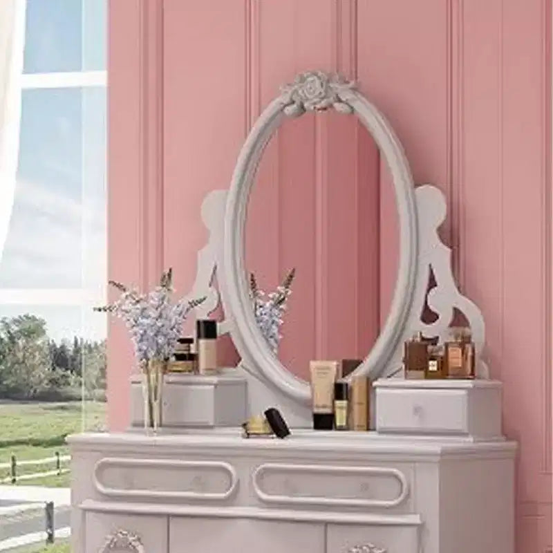 Acme Furniture Flora Dresser Mirror White Finish