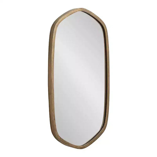 Kate & Laurel All Things Decor 20x36 McLean Hexagon Framed Wall Mirror