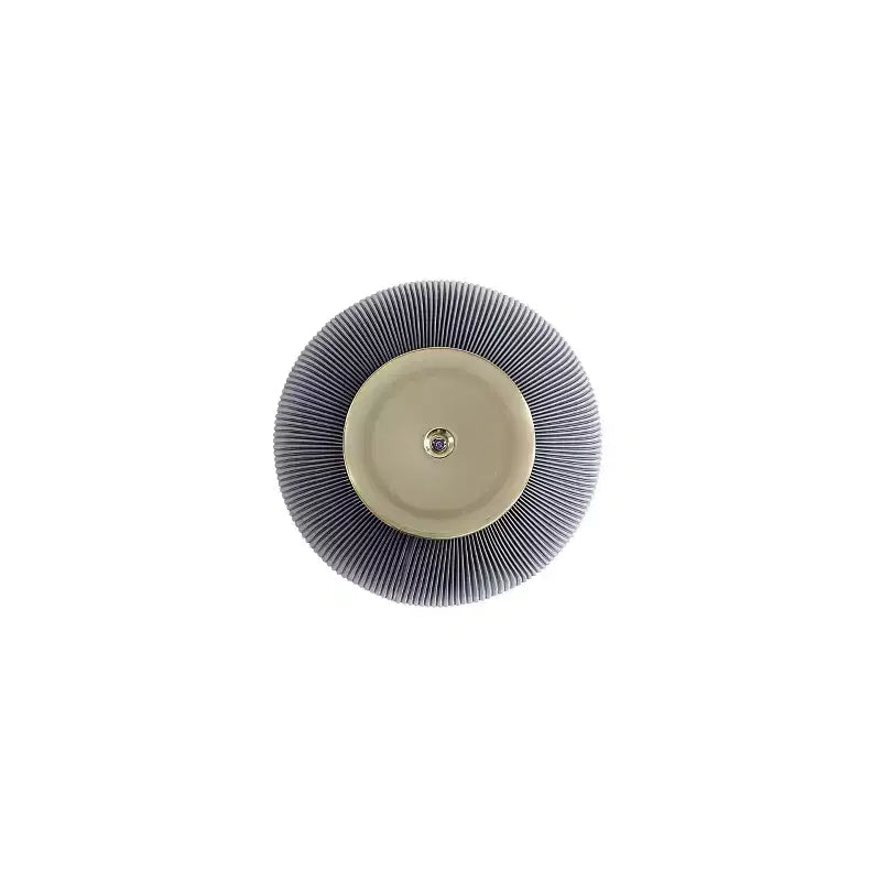 2-Piece Round Leatherette Coffee Table & End Table Set with Faux Marble Top