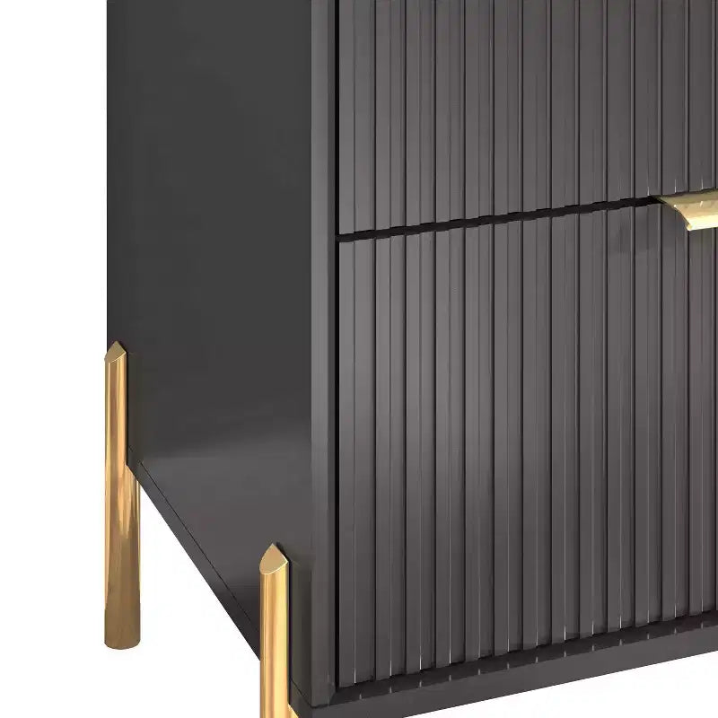 Wide 3-Drawer Dresser with Anti-Tip Hardware & Adjustable Shelves, 58"W