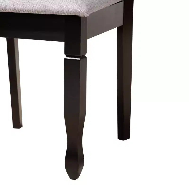 5-Piece Modern Round Dining Set with 4 Upholstered Chairs & Sculptural Base