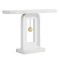 Lantine Modern 40 Inches Narrow Console Table with Pendulum Shape Base