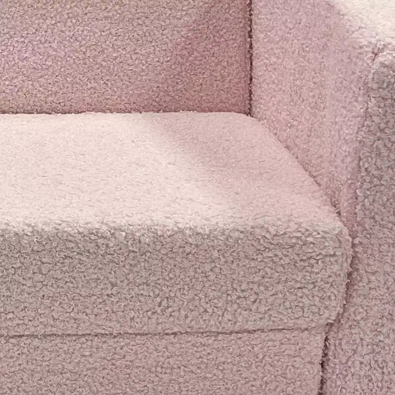 Qaba Kids Sofa, 2 in 1 Kids Fold Out Chair Convertible Sofa Lounger with Washable Cover for Boys and Girls, Playroom Bedroom Use, Pink