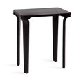 Kate and Laurel Escalon Wood Side Table, 22x14x26, Black